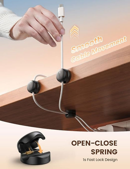 Lamicall Cable Clips, Spring Cord Organizer Holder - Image 3