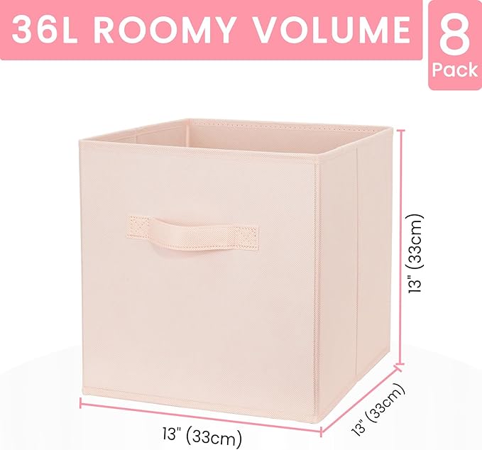 Storage Cubes - 13 Inch Heavy Duty Fabric Storage Bins - Image 2