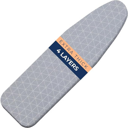 Happhom 13 x 43 Ironing Board Cover and Pad Extra Thick Heavy Duty Padded by happhom