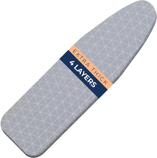 Happhom 13 x 43 Ironing Board Cover and Pad Extra Thick Heavy Duty Padded by happhom