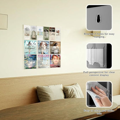 Acrylic Brochure Pamphlet Holder, 6 Magazine Holders and 6 Pamphlet Holders - Image 3