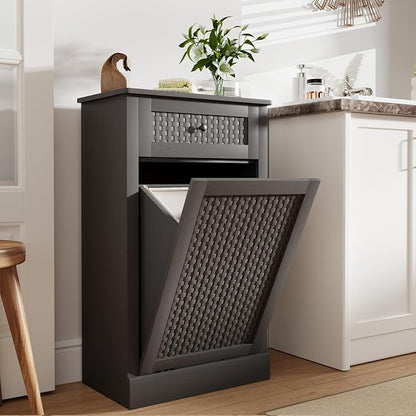 Tilt Out Laundry Hamper Cabinet, 10 Gallon Laundry Cabinet by Unknown