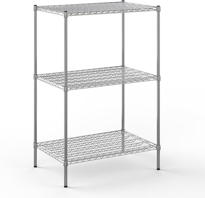 24" Deep x 36" Wide x 54" Height Wire Shelving Kit | 3-Tier | NSF Commercial by Regal+Altair