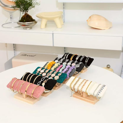 Wooden Watches Display Tower Base Watch Neck Bracelet Organizer Rack Bangle - Image 6