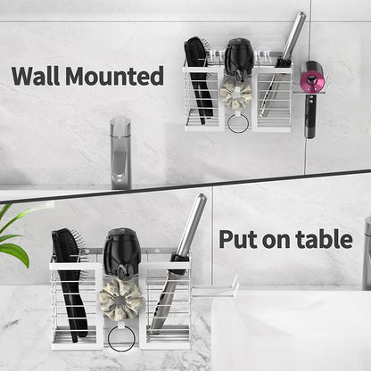 FUNKYLEE Bathroom Organizers and Storage, 3 in 1 Metal Wall Mount - Image 4