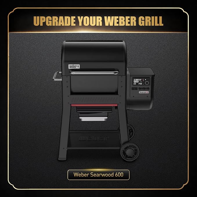 QuliMetal Foldable Front Shelf for Weber Searwood 600/Smoque, 22.80" Grill - Image 3