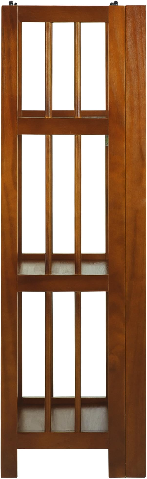 Casual Home 3-Shelf Folding Bookcase-Honey Oak - Image 4