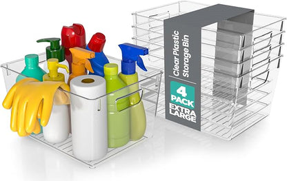 Utopia Kitchen Clear Organizer or Storage Bins by UTOPIAKITCHEN