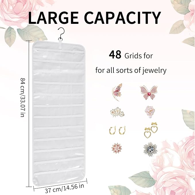 Bloss Hanging Jewelry Organizer, Double-Size jewelrys Storage - Image 4