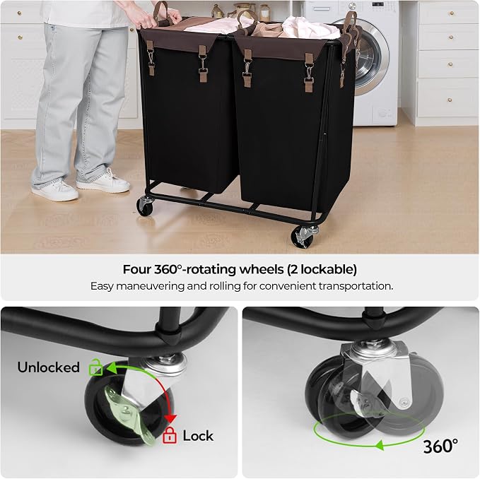 StorageWorks 280L Large Lanudry Hamper - Image 7