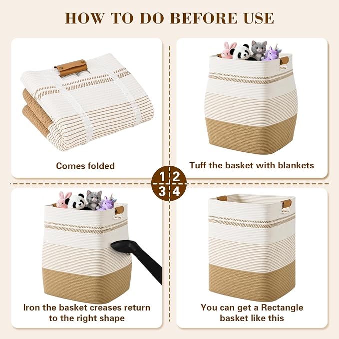 Laundry Hamper, 95L Tall Laundry Basket - Image 9