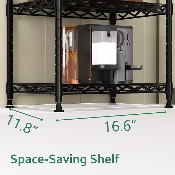 GIOTORENT 6-Tier Storage Shelves Standing Shelving Metal Units, Adjustable - Image 3