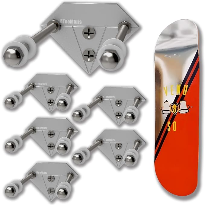Skateboard Wall Mount Display-Aluminum Diamond Shape Skateboard Deck Wall Mount by Unknown