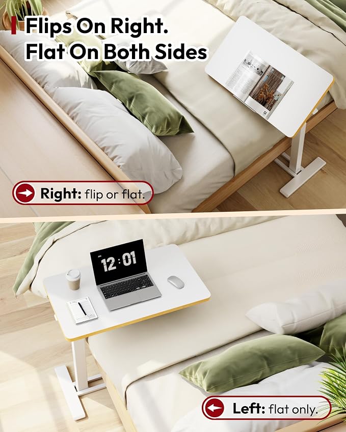 SANODESK Medical Adjustable Overbed Bedside Table - Image 4