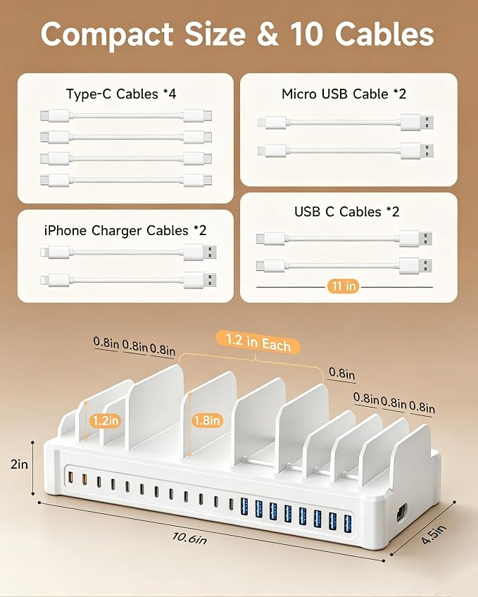 20-Port 600W Charging Station for Multiple Devices - Image 5