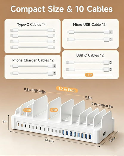 20-Port 600W Charging Station for Multiple Devices - Image 5