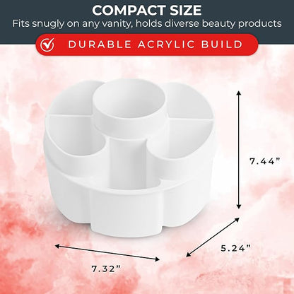 Masirs Small 360 Rotating Makeup Organizer - Image 3