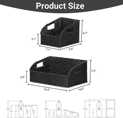 Wicker Baskets for Organizing, Kitchen Counter - Image 3