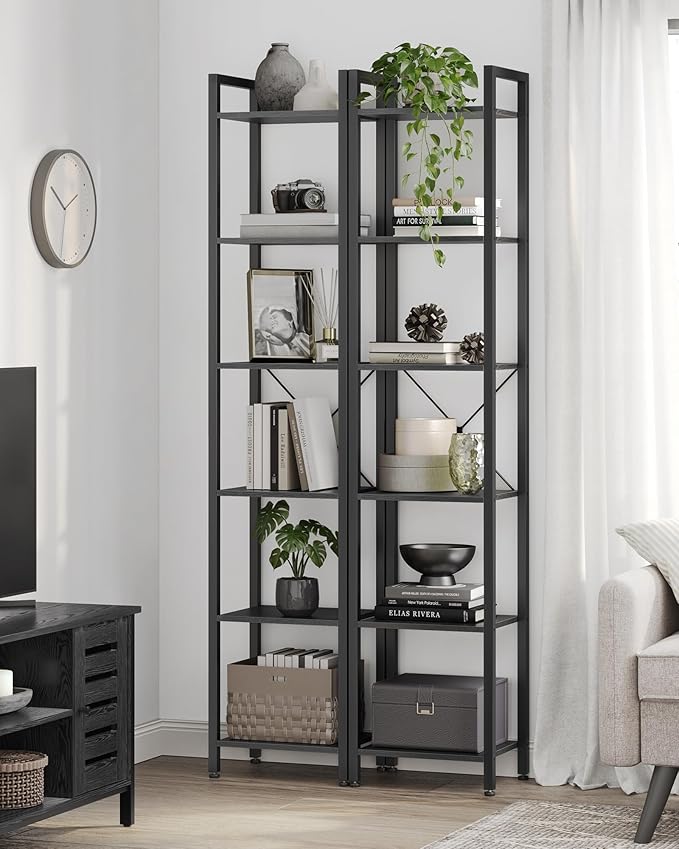 VASAGLE 6-Tier Bookshelf, Bookcase - Image 4