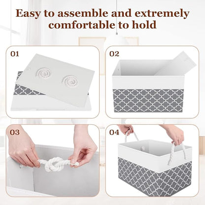 Storage Bins 2-Pack, Foldable Storage Baskets - Image 5