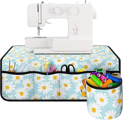 Daisy Print Sewing Machine Mat Non Slip Stitching Device Carrying Pad by Unknown