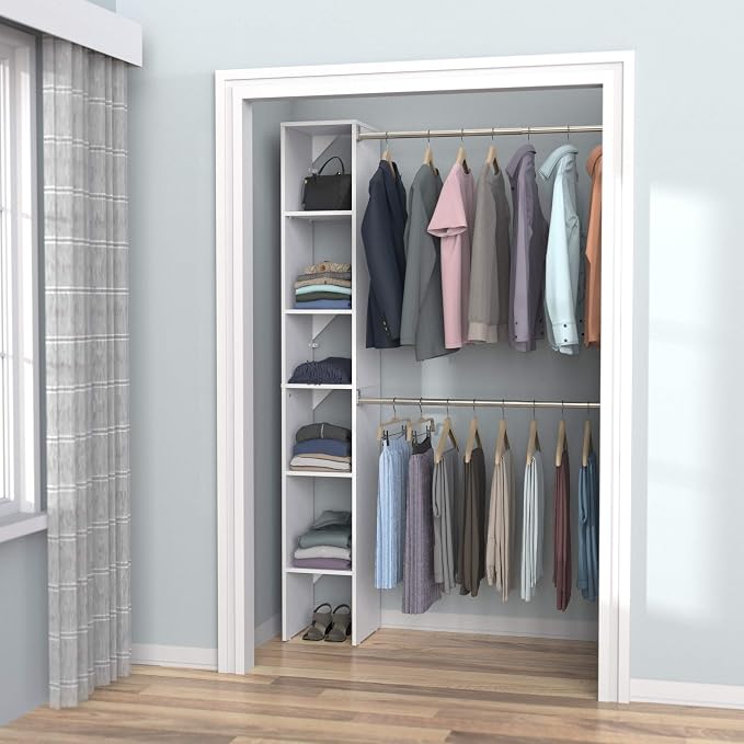 ClosetMaid 4867 SuiteSymphony 12-Inch Starter Tower Kit, Pure White - Image 5
