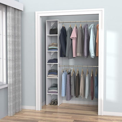 ClosetMaid 4867 SuiteSymphony 12-Inch Starter Tower Kit, Pure White - Image 5