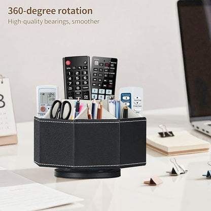 Remote Control Holder, Swivel 9 Rooms Desk Organizer and Decorations - Image 2