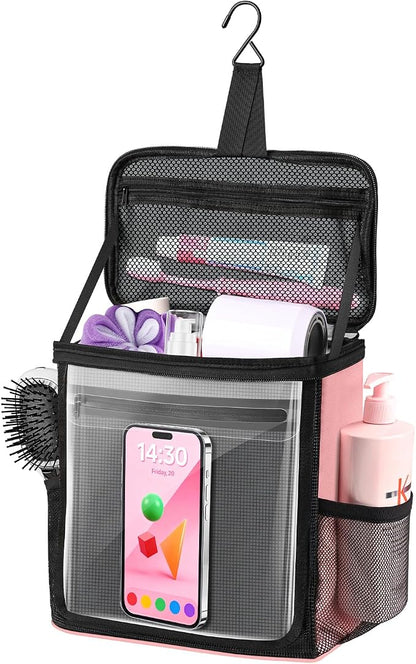 Portable Hanging Shower Caddy, Large Capacity Travel Toiletry Bag by Kebrela