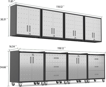Garage Cabinet System | Heavy Duty Steel All-in-One Modular Garage Cabinet Set - Image 2