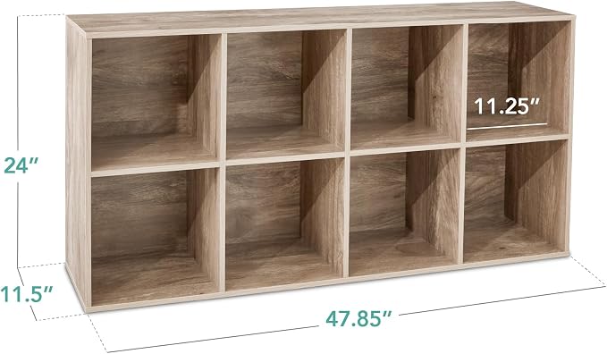 Best Choice Products 8-Cube Storage Organizer, 11in Shelf Opening, Display Shelf - Image 3