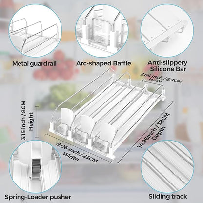 Automatic Soda Can Organizer Refrigerator Can Dispenser - Image 6
