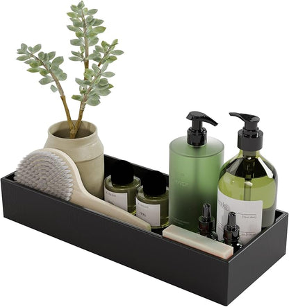 Black Bamboo Drawer Organizer by Bambloom