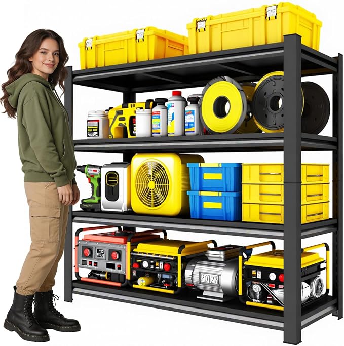 45" W x 16" D x 63" H Heavy Duty Storage Shelves, 4 Tier Adjustable Garage by KILISTEELS