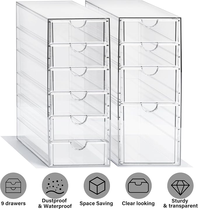 Prsildan Acrylic Drawer Makeup Organizer - Image 5