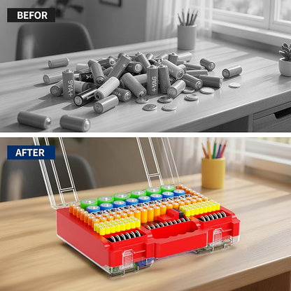 Battery Organizer Storage Holder Box Case - Image 4