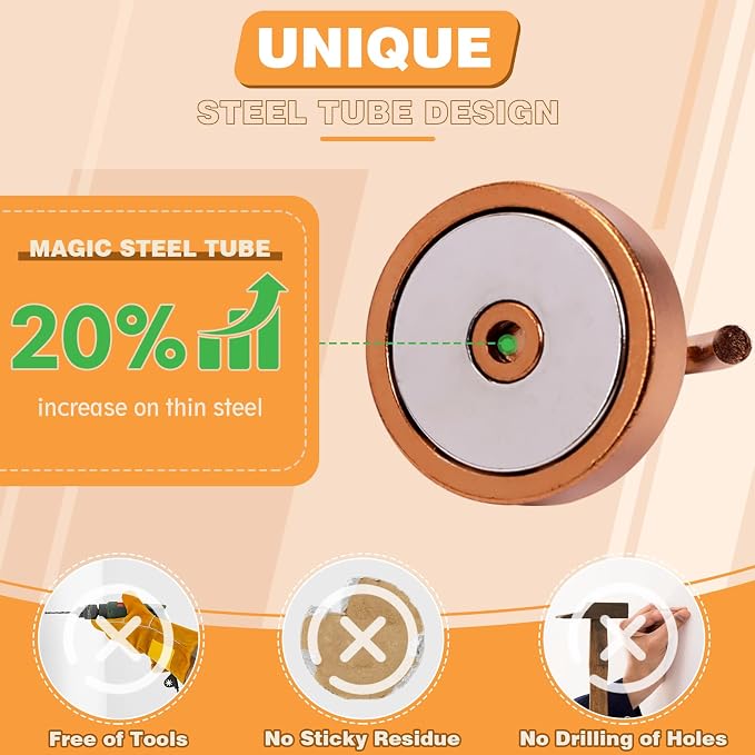 Neosmuk Magnetic Hooks Steel Tube Design - Image 3