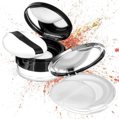2 Pcs Loose Powder Containers, 0.7/0.17 Ounce Foundation Container Portable by Unknown
