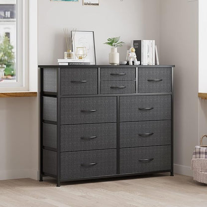 LUMTOK 10 Drawers Dresser with Fabric Bins - Image 8