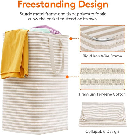 Lifewit 1 Pack Laundry Basket 80L Each, Collapsible Clothes Hamper - Image 2
