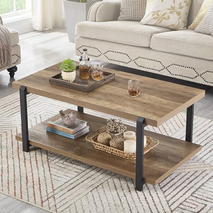 FOLUBAN Industrial Coffee Table by FOLUBAN