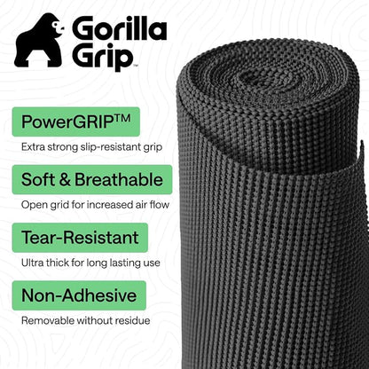 GORILLA GRIP powerGRIP Drawer Shelf and Cabinet Liner, Thick Strong Hold - Image 2