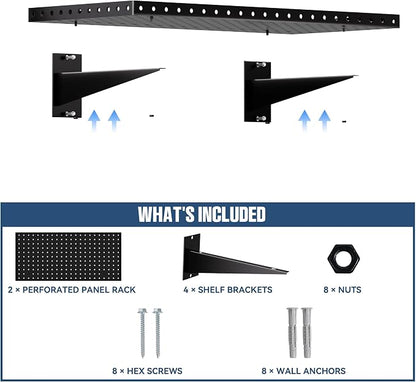 Garage Wall Shelving 2-Pack, Heavy Duty Shelves - Image 6