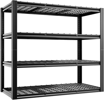 4-Tier 60”W Garage Shelving Heavy Duty 2500LBS Garage Storage Rack 60" W by cynnda
