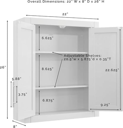Crosley Furniture Savannah 3-Piece Wall Kitchen Storage Cabinet, Cabinets - Image 7