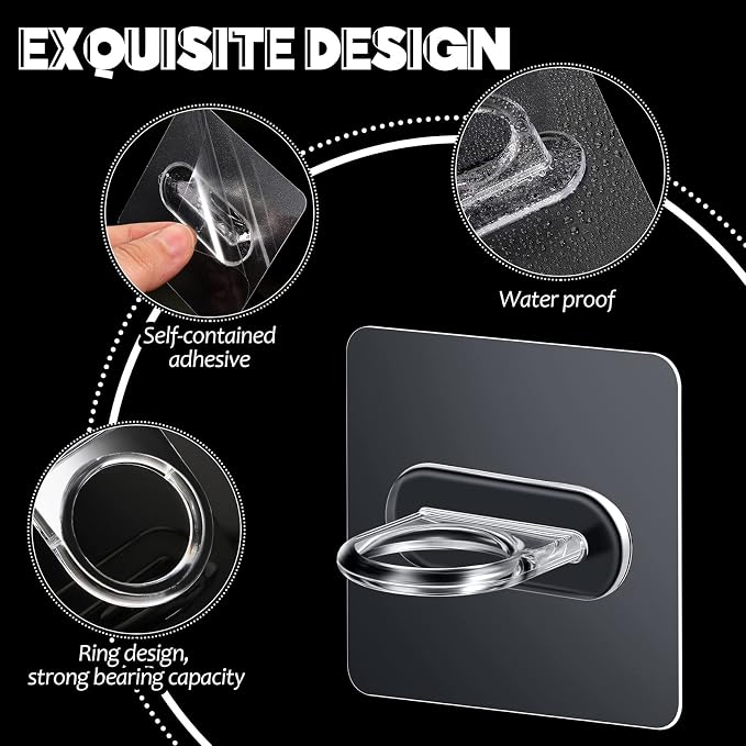 Bucherry 14 Pcs Adhesive Spray Bottle Holder Hooks - Image 3