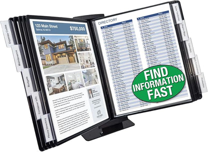 Ultimate Office AdjustaView FastFind 10-Pocket Desktop Reference Display by UltimateOffice