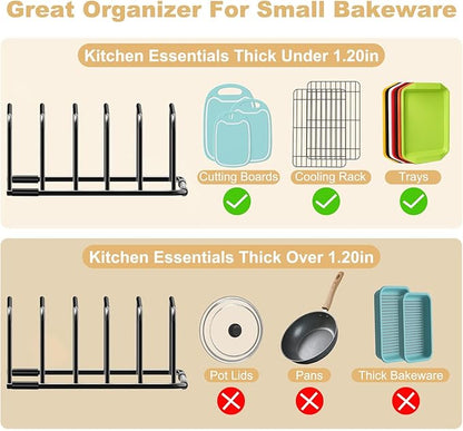 Fikoksol Cutting Board Organizer and Baking Sheet Rack, Tray Dividers - Image 4