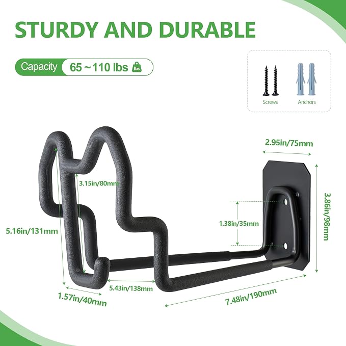 Heavy Duty Garden Hose Holder Wall Mount - Image 3