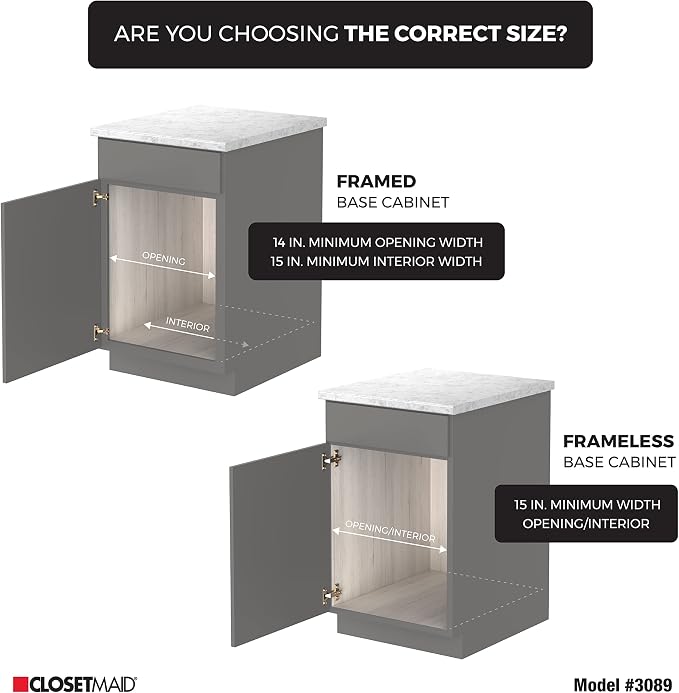 ClosetMaid 14 in. Pull Out Cabinet Organizer, 2 Tier, Heavy Duty, Slide Out - Image 4